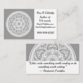 Stone Mandala Visitenkarte (Vorne/Hinten)