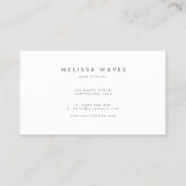 Stone Marble Agate Business Card Visitenkarte (Rückseite)