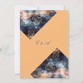 Stone Marble Agate Einladung (Rückseite)