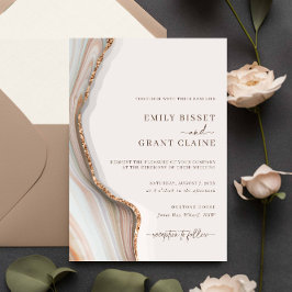 Stone Marble Agate Einladung Hochzeit