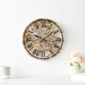 Stone Marble Look Roman Numberal Große Wanduhr (Zuhause)