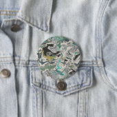 Stone Marbling with Turquoise Veins 3" Round Button (Beispiel)