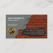 Stone Mason Brick Lay Bau Visitenkarte (Vorderseite)