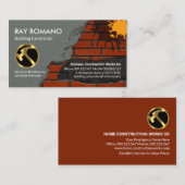 Stone Mason Brick Lay Bau Visitenkarte (Vorne/Hinten)