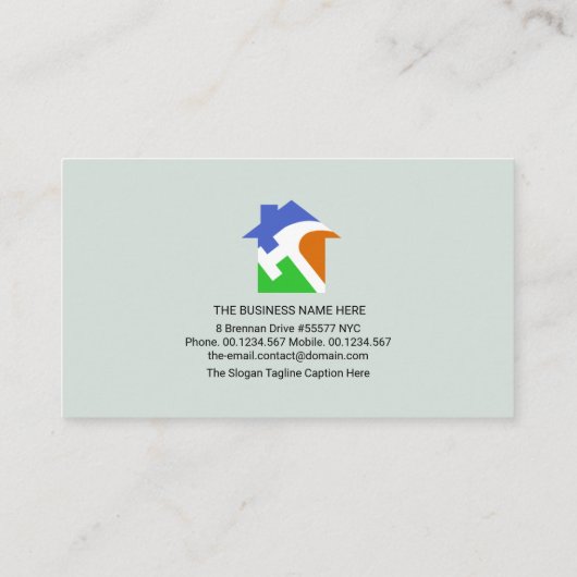 Stone Mason Brick Lay Construction Builder Visitenkarte (Rückseite)