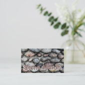 Stone Mason Business Card Visitenkarte (Stehend Vorderseite)