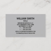 Stone Mason Business Card Visitenkarte (Rückseite)