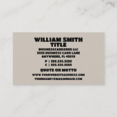 Stone Mason Modern Visitenkarte (Rückseite)