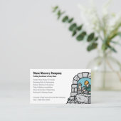 Stone Masonry Company Services Visitenkarte (Stehend Vorderseite)
