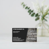 Stone Masonry Company Visitenkarte (Stehend Vorderseite)