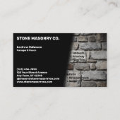 Stone Masonry Company Visitenkarte (Vorderseite)