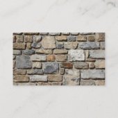 Stone Masonry Company Visitenkarte (Rückseite)