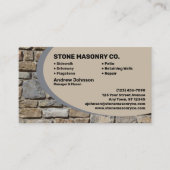 Stone Masonry Company Visitenkarte (Vorderseite)