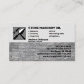 Stone Masonry Company Visitenkarte (Vorderseite)