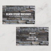 Stone Mauerwerk Construction Business Card Visitenkarte (Vorne/Hinten)