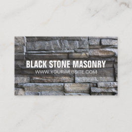 Stone Mauerwerk Construction Business Card Visitenkarte
