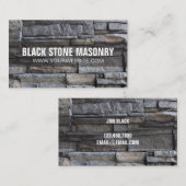 Stone Mauerwerk Construction Business Card Visitenkarte (Vorne/Hinten)