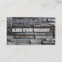 Stone Mauerwerk Construction Business Card