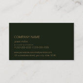 Stone Monogram Marble Orange ID332 Visitenkarte (Rückseite)