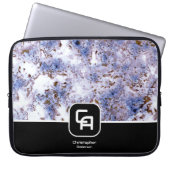 Stone Monogram Marine Laptopschutzhülle (Vorderseite)
