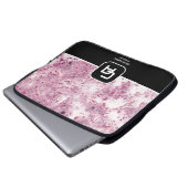 Stone Monogram Wine Laptopschutzhülle (Vorne Knopf)