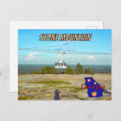 Stone Mountain GA Summit Skyride Postcard Postkarte (Vorne/Hinten)
