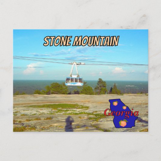 Stone Mountain GA Summit Skyride Postkarte (Vorderseite)
