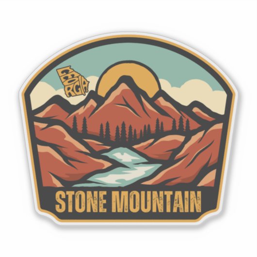 Stone Mountain, Georgia Aufkleber (Vorderseite)