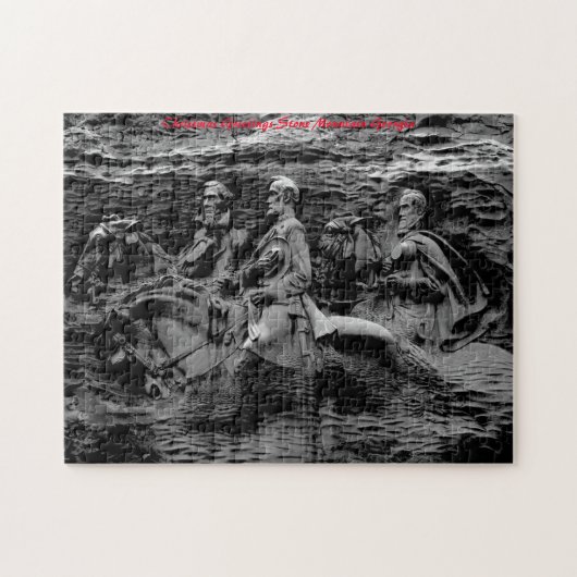 Stone Mountain Georgia.Christmas Grüße Puzzle (Horizontal)