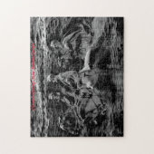 Stone Mountain Georgia.Christmas Grüße Puzzle (Vertikal)