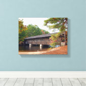 Stone Mountain Georgia Covered Bridge Leinwanddruck (Insitu (Holzboden))