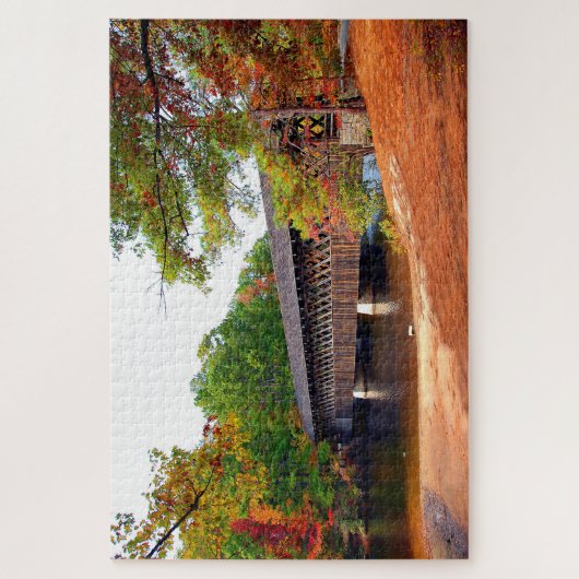 Stone Mountain Georgia Covered Bridge Puzzle (Vertikal)
