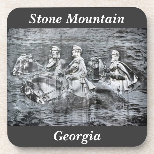 Stone Mountain Georgia Monument to the Confederacy Untersetzer (Vorderseite)