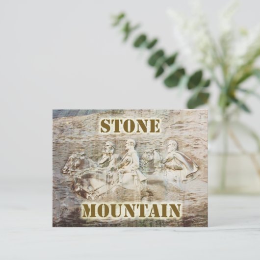 Stone Mountain, Georgia Postkarte (Stehend Vorderseite)