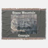 Stone Mountain Georgia Throw Blanket Decke (Vorderseite)