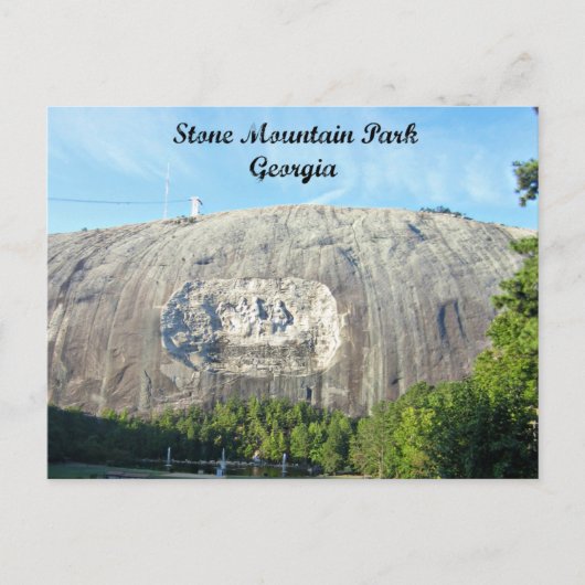 Stone Mountain Park, Georgia Postkarte (Vorderseite)