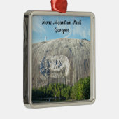 Stone Mountain Park, Georgia Silbernes Ornament (Rechts)