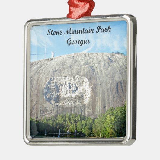 Stone Mountain Park, Georgia Silbernes Ornament (Links)
