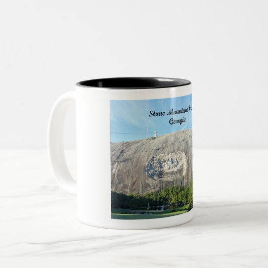Stone Mountain Park, Georgia Zweifarbige Tasse (Vorderseite Links)