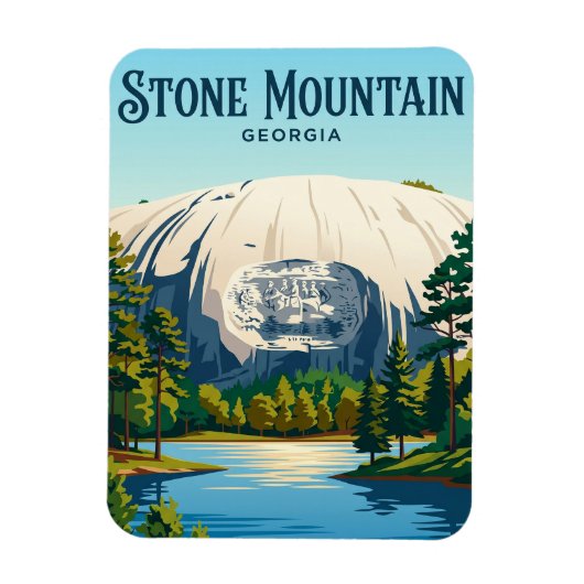 Stone Mountain Park USA Magnet (Vertikal)