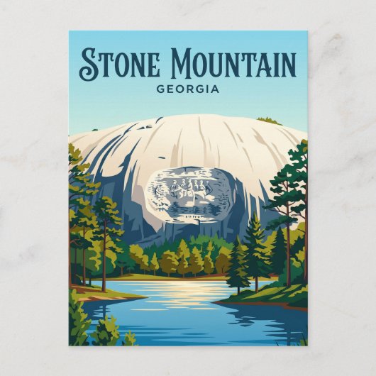 Stone Mountain Park USA Postkarte (Vorderseite)