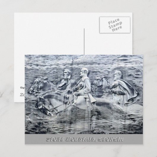Stone Mountain post card Postkarte (Vorne/Hinten)