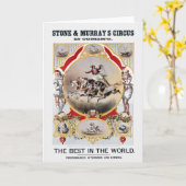 Stone & Murray's Circus, Circa 1870. Karte (Gelbe Blume)