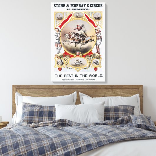 Stone & Murray's Circus, Circa 1870. Leinwanddruck (Insitu (Schlafzimmer))