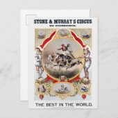 Stone & Murray's Circus, Circa 1870. Postkarte (Vorne/Hinten)