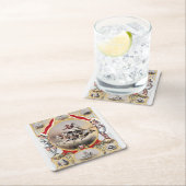 Stone & Murray's Circus, Circa 1870. Rechteckiger Pappuntersetzer (Vor Ort)