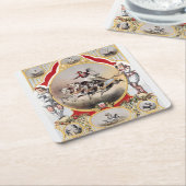 Stone & Murray's Circus, Circa 1870. Rechteckiger Pappuntersetzer (angewinkelt)