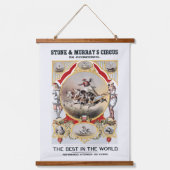 Stone & Murray's Circus, Circa 1870. Wandteppich Mit Holzrahmen (Vorderseite)