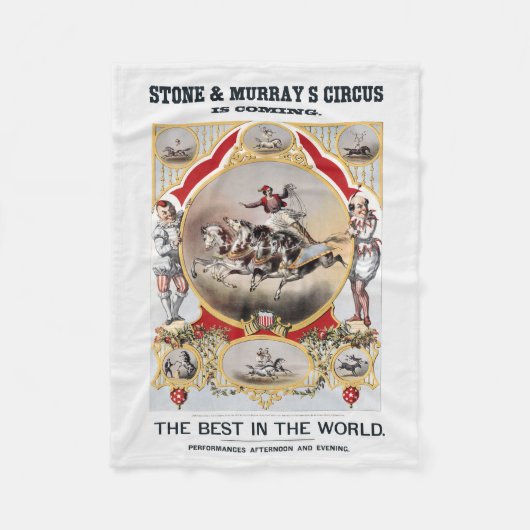 Stone & Murray's Zirkus, circa 1870. Fleecedecke (Vorderseite)