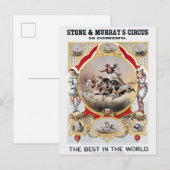 Stone & Murray's Zirkus, circa 1870. Postkarte (Vorne/Hinten)
